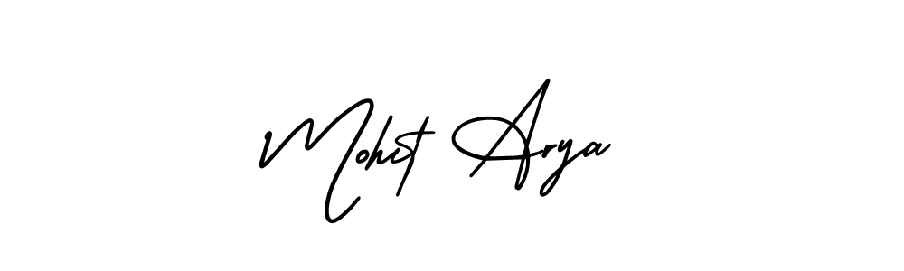 It looks lik you need a new signature style for name Mohit Arya. Design unique handwritten (AmerikaSignatureDemo-Regular) signature with our free signature maker in just a few clicks. Mohit Arya signature style 3 images and pictures png