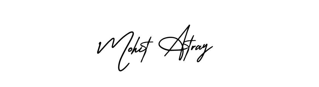 Use a signature maker to create a handwritten signature online. With this signature software, you can design (AmerikaSignatureDemo-Regular) your own signature for name Mohit Atray. Mohit Atray signature style 3 images and pictures png