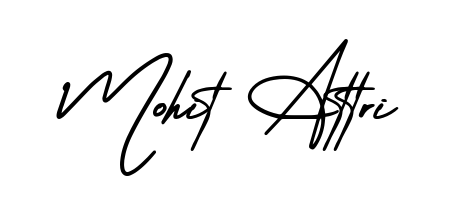 Explore multiple handwriting variations for Mohit Attri including this stunning AmerikaSignatureDemo-Regular design. Free to use across all platforms. Mohit Attri signature style 3 images and pictures png