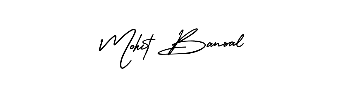 Also we have Mohit Bansal name is the best signature style. Create professional handwritten signature collection using AmerikaSignatureDemo-Regular autograph style. Mohit Bansal signature style 3 images and pictures png