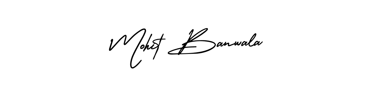 AmerikaSignatureDemo-Regular is a professional signature style that is perfect for those who want to add a touch of class to their signature. It is also a great choice for those who want to make their signature more unique. Get Mohit Banwala name to fancy signature for free. Mohit Banwala signature style 3 images and pictures png