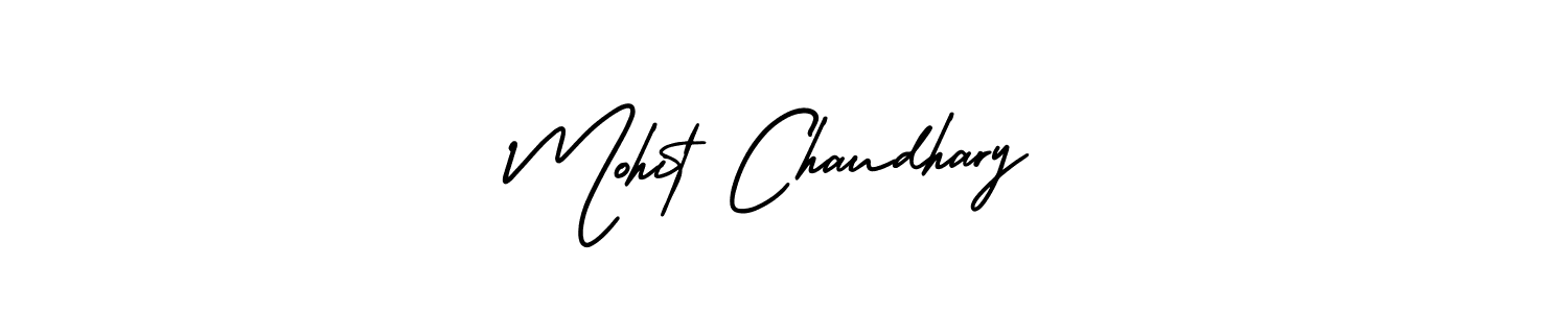 Mohit Chaudhary stylish signature style. Best Handwritten Sign (AmerikaSignatureDemo-Regular) for my name. Handwritten Signature Collection Ideas for my name Mohit Chaudhary. Mohit Chaudhary signature style 3 images and pictures png