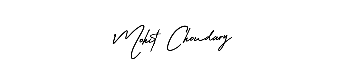 Use a signature maker to create a handwritten signature online. With this signature software, you can design (AmerikaSignatureDemo-Regular) your own signature for name Mohit Choudary. Mohit Choudary signature style 3 images and pictures png