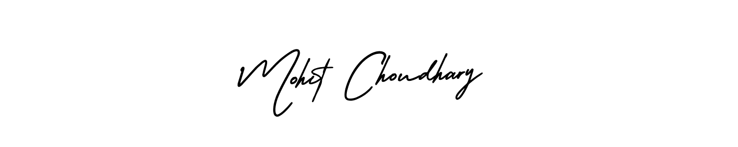 Create a beautiful signature design for name Mohit Choudhary. With this signature (AmerikaSignatureDemo-Regular) fonts, you can make a handwritten signature for free. Mohit Choudhary signature style 3 images and pictures png