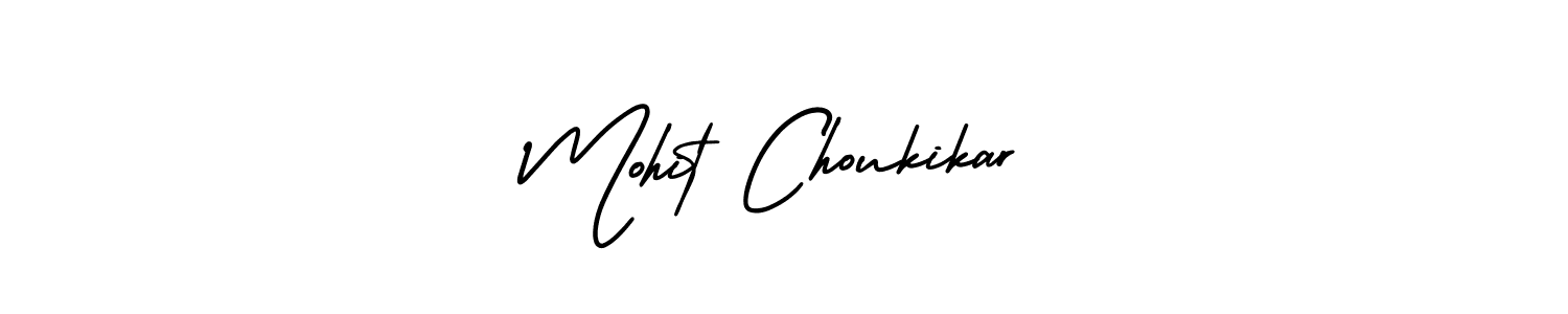 How to make Mohit Choukikar name signature. Use AmerikaSignatureDemo-Regular style for creating short signs online. This is the latest handwritten sign. Mohit Choukikar signature style 3 images and pictures png