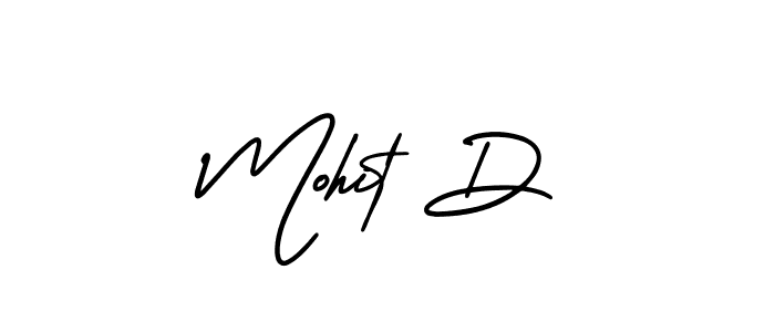 How to Draw Mohit D signature style? AmerikaSignatureDemo-Regular is a latest design signature styles for name Mohit D. Mohit D signature style 3 images and pictures png