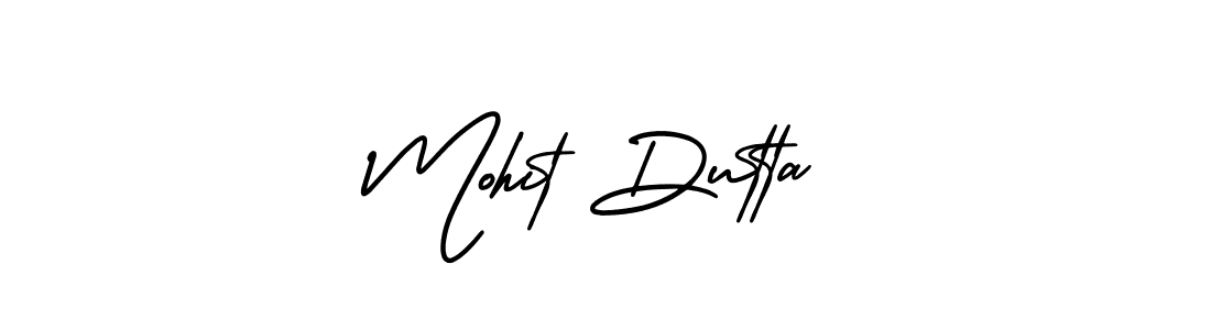 Make a beautiful signature design for name Mohit Dutta. With this signature (AmerikaSignatureDemo-Regular) style, you can create a handwritten signature for free. Mohit Dutta signature style 3 images and pictures png