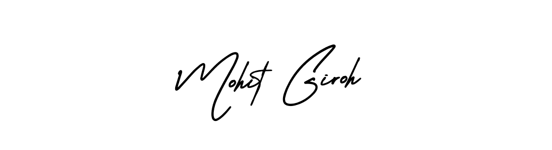 How to make Mohit Giroh signature? AmerikaSignatureDemo-Regular is a professional autograph style. Create handwritten signature for Mohit Giroh name. Mohit Giroh signature style 3 images and pictures png