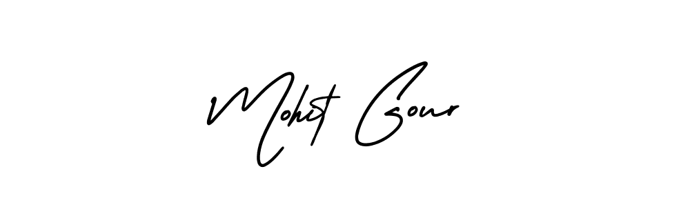 Use a signature maker to create a handwritten signature online. With this signature software, you can design (AmerikaSignatureDemo-Regular) your own signature for name Mohit Gour. Mohit Gour signature style 3 images and pictures png