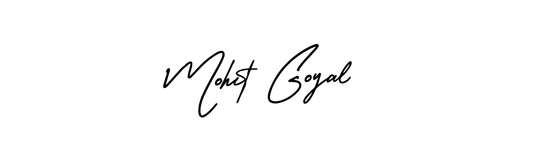 Mohit Goyal stylish signature style. Best Handwritten Sign (AmerikaSignatureDemo-Regular) for my name. Handwritten Signature Collection Ideas for my name Mohit Goyal. Mohit Goyal signature style 3 images and pictures png