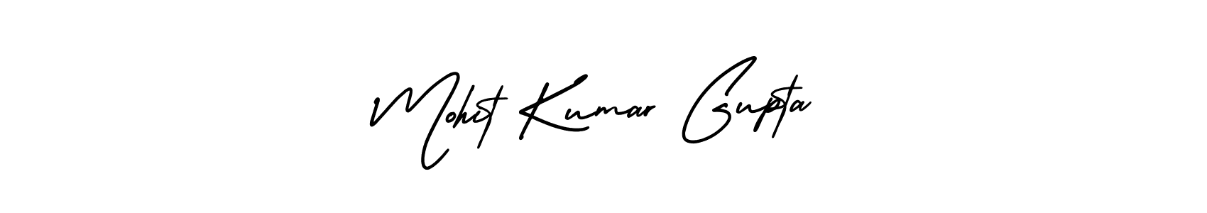 How to make Mohit Kumar Gupta name signature. Use AmerikaSignatureDemo-Regular style for creating short signs online. This is the latest handwritten sign. Mohit Kumar Gupta signature style 3 images and pictures png