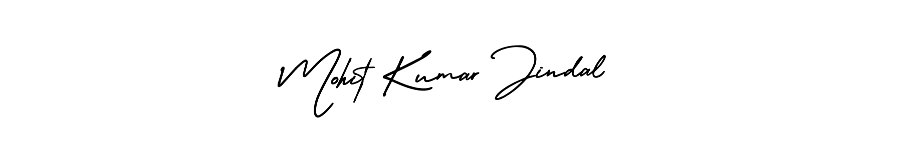 You should practise on your own different ways (AmerikaSignatureDemo-Regular) to write your name (Mohit Kumar Jindal) in signature. don't let someone else do it for you. Mohit Kumar Jindal signature style 3 images and pictures png