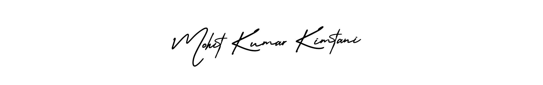 This is the best signature style for the Mohit Kumar Kimtani name. Also you like these signature font (AmerikaSignatureDemo-Regular). Mix name signature. Mohit Kumar Kimtani signature style 3 images and pictures png