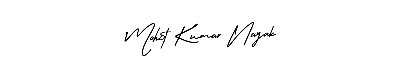 Make a beautiful signature design for name Mohit Kumar Nayak. With this signature (AmerikaSignatureDemo-Regular) style, you can create a handwritten signature for free. Mohit Kumar Nayak signature style 3 images and pictures png