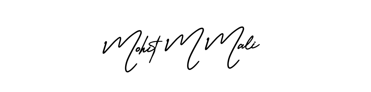Also You can easily find your signature by using the search form. We will create Mohit M Mali name handwritten signature images for you free of cost using AmerikaSignatureDemo-Regular sign style. Mohit M Mali signature style 3 images and pictures png