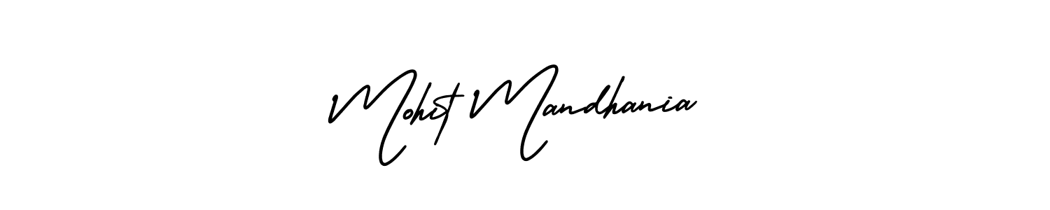 Also You can easily find your signature by using the search form. We will create Mohit Mandhania name handwritten signature images for you free of cost using AmerikaSignatureDemo-Regular sign style. Mohit Mandhania signature style 3 images and pictures png