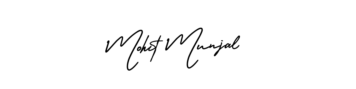 if you are searching for the best signature style for your name Mohit Munjal. so please give up your signature search. here we have designed multiple signature styles  using AmerikaSignatureDemo-Regular. Mohit Munjal signature style 3 images and pictures png