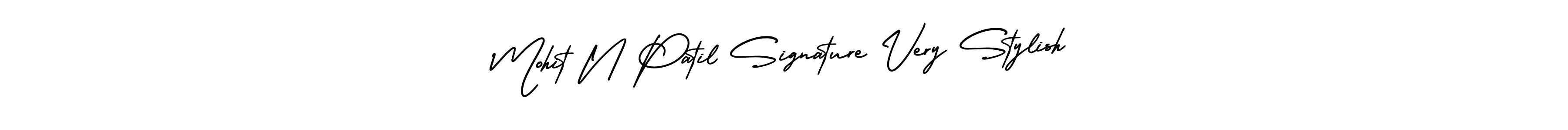 How to make Mohit N Patil Signature Very Stylish name signature. Use AmerikaSignatureDemo-Regular style for creating short signs online. This is the latest handwritten sign. Mohit N Patil Signature Very Stylish signature style 3 images and pictures png