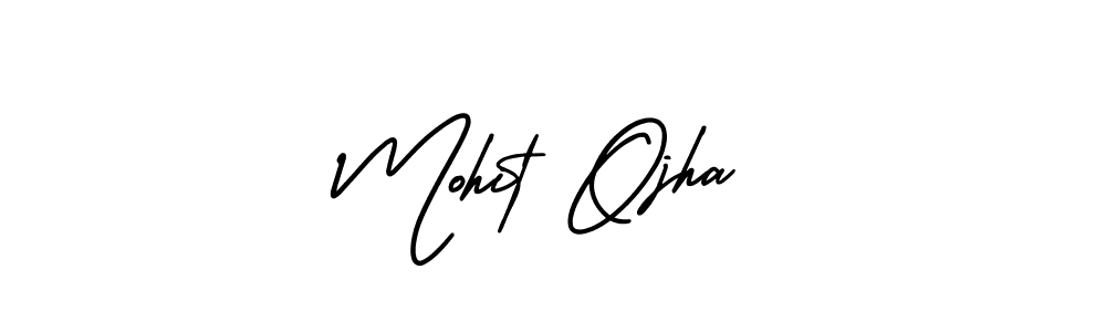 Design your own signature with our free online signature maker. With this signature software, you can create a handwritten (AmerikaSignatureDemo-Regular) signature for name Mohit Ojha. Mohit Ojha signature style 3 images and pictures png