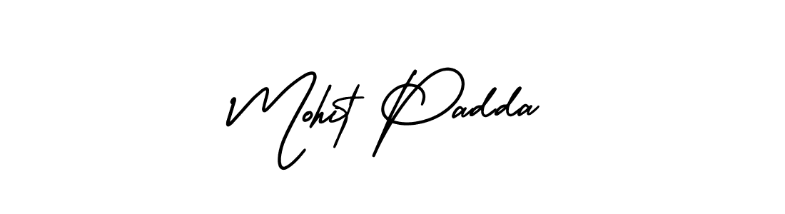 How to make Mohit Padda signature? AmerikaSignatureDemo-Regular is a professional autograph style. Create handwritten signature for Mohit Padda name. Mohit Padda signature style 3 images and pictures png