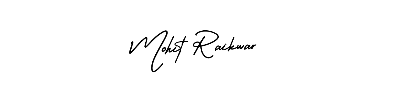 Make a short Mohit Raikwar signature style. Manage your documents anywhere anytime using AmerikaSignatureDemo-Regular. Create and add eSignatures, submit forms, share and send files easily. Mohit Raikwar signature style 3 images and pictures png