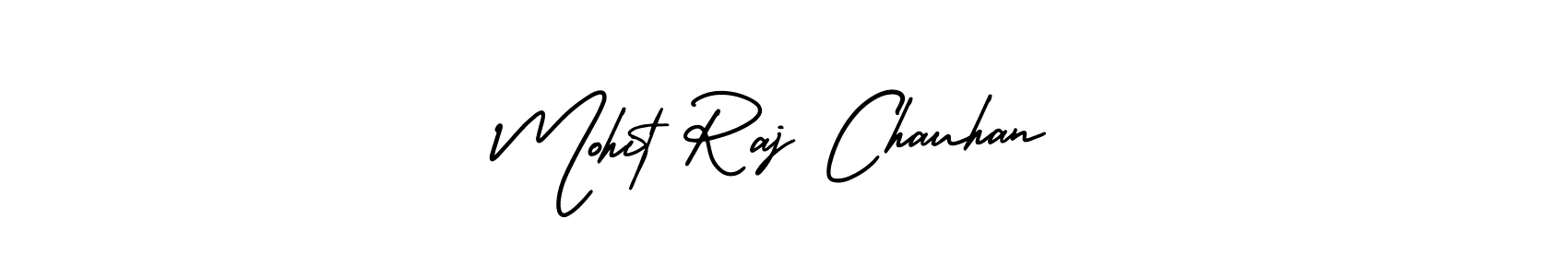 Also You can easily find your signature by using the search form. We will create Mohit Raj Chauhan name handwritten signature images for you free of cost using AmerikaSignatureDemo-Regular sign style. Mohit Raj Chauhan signature style 3 images and pictures png