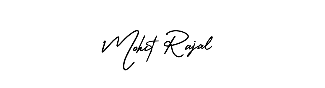 You should practise on your own different ways (AmerikaSignatureDemo-Regular) to write your name (Mohit Rajal) in signature. don't let someone else do it for you. Mohit Rajal signature style 3 images and pictures png