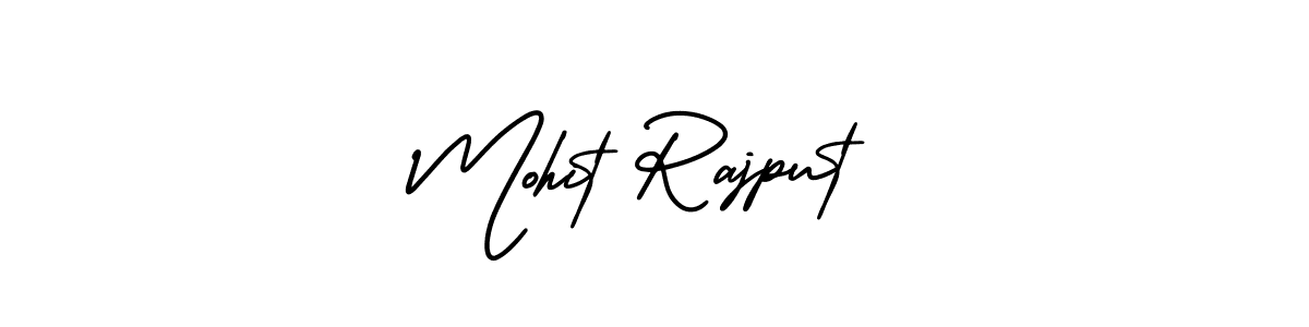 This is the best signature style for the Mohit Rajput name. Also you like these signature font (AmerikaSignatureDemo-Regular). Mix name signature. Mohit Rajput signature style 3 images and pictures png