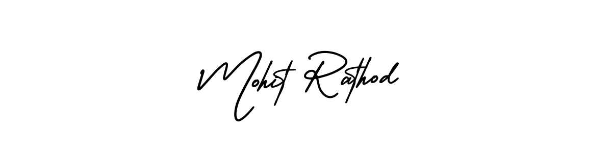 This is the best signature style for the Mohit Rathod name. Also you like these signature font (AmerikaSignatureDemo-Regular). Mix name signature. Mohit Rathod signature style 3 images and pictures png