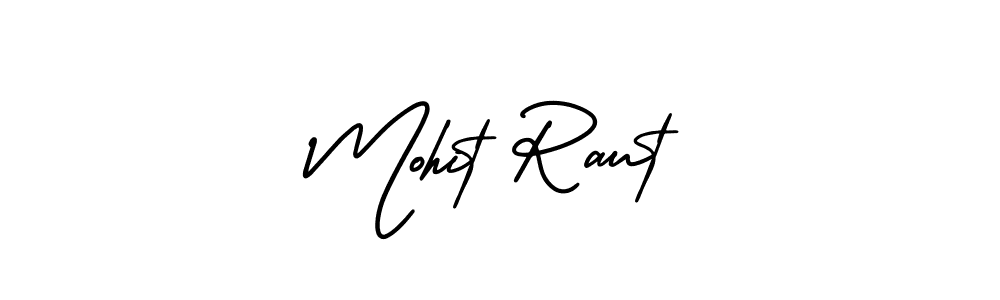 It looks lik you need a new signature style for name Mohit Raut. Design unique handwritten (AmerikaSignatureDemo-Regular) signature with our free signature maker in just a few clicks. Mohit Raut signature style 3 images and pictures png