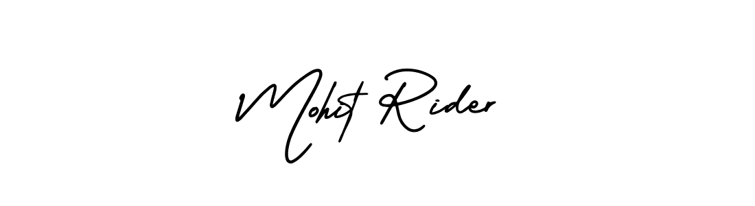Use a signature maker to create a handwritten signature online. With this signature software, you can design (AmerikaSignatureDemo-Regular) your own signature for name Mohit Rider. Mohit Rider signature style 3 images and pictures png