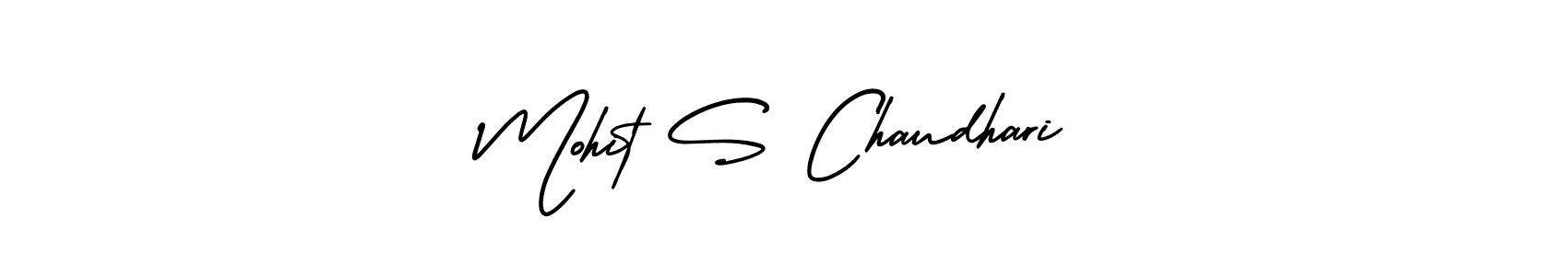 Create a beautiful signature design for name Mohit S Chaudhari. With this signature (AmerikaSignatureDemo-Regular) fonts, you can make a handwritten signature for free. Mohit S Chaudhari signature style 3 images and pictures png