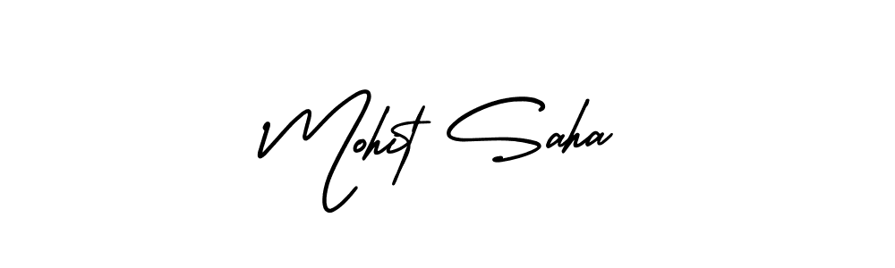 How to make Mohit Saha signature? AmerikaSignatureDemo-Regular is a professional autograph style. Create handwritten signature for Mohit Saha name. Mohit Saha signature style 3 images and pictures png