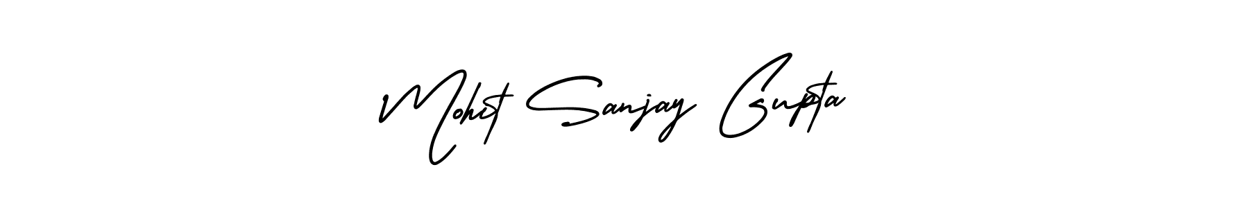 Create a beautiful signature design for name Mohit Sanjay Gupta. With this signature (AmerikaSignatureDemo-Regular) fonts, you can make a handwritten signature for free. Mohit Sanjay Gupta signature style 3 images and pictures png