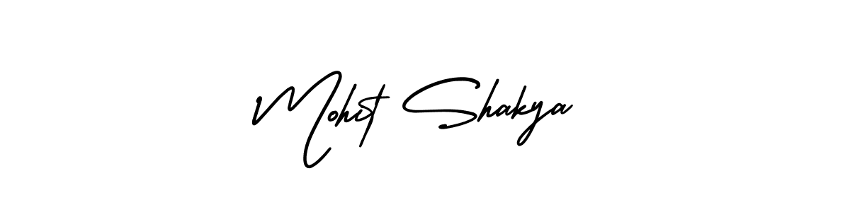 Design your own signature with our free online signature maker. With this signature software, you can create a handwritten (AmerikaSignatureDemo-Regular) signature for name Mohit Shakya. Mohit Shakya signature style 3 images and pictures png