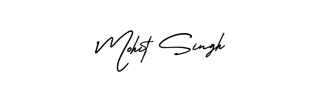 The best way (AmerikaSignatureDemo-Regular) to make a short signature is to pick only two or three words in your name. The name Mohit Singh include a total of six letters. For converting this name. Mohit Singh signature style 3 images and pictures png