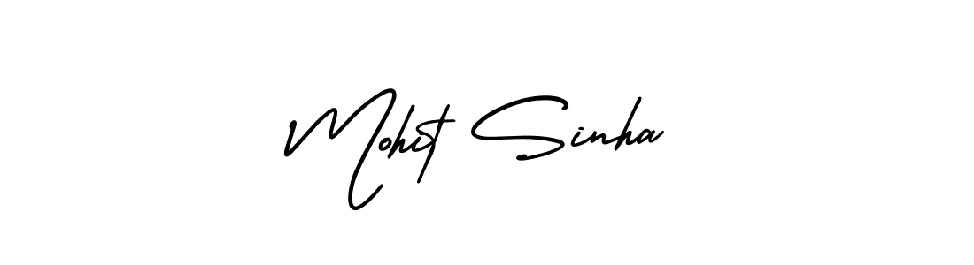 You should practise on your own different ways (AmerikaSignatureDemo-Regular) to write your name (Mohit Sinha) in signature. don't let someone else do it for you. Mohit Sinha signature style 3 images and pictures png