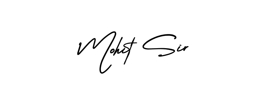 Mohit Sir stylish signature style. Best Handwritten Sign (AmerikaSignatureDemo-Regular) for my name. Handwritten Signature Collection Ideas for my name Mohit Sir. Mohit Sir signature style 3 images and pictures png