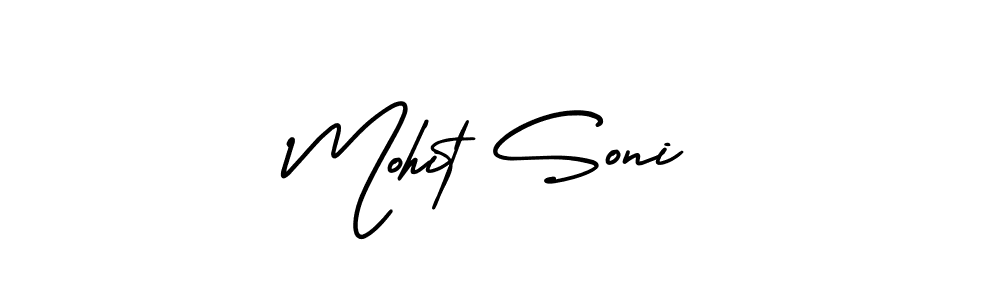 Create a beautiful signature design for name Mohit Soni. With this signature (AmerikaSignatureDemo-Regular) fonts, you can make a handwritten signature for free. Mohit Soni signature style 3 images and pictures png