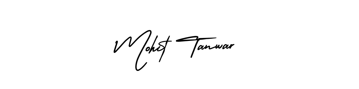 Design your own signature with our free online signature maker. With this signature software, you can create a handwritten (AmerikaSignatureDemo-Regular) signature for name Mohit Tanwar. Mohit Tanwar signature style 3 images and pictures png