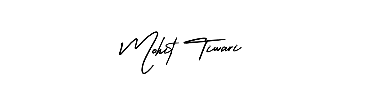 The best way (AmerikaSignatureDemo-Regular) to make a short signature is to pick only two or three words in your name. The name Mohit Tiwari include a total of six letters. For converting this name. Mohit Tiwari signature style 3 images and pictures png