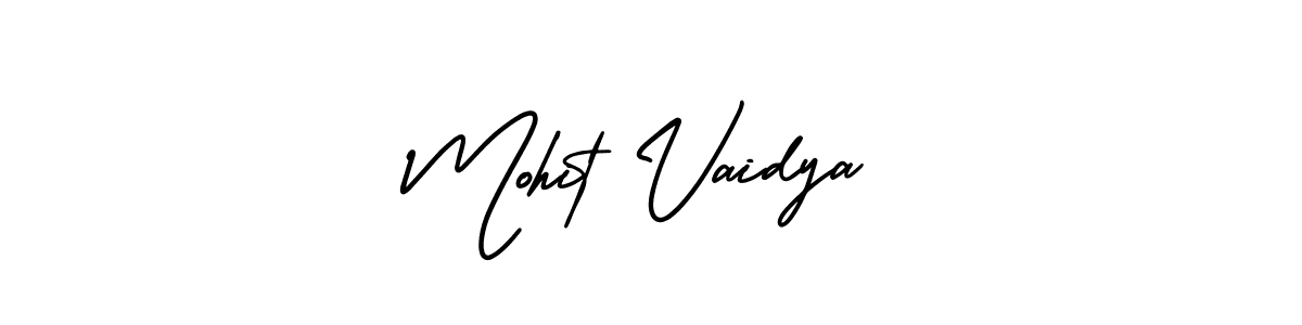 Design your own signature with our free online signature maker. With this signature software, you can create a handwritten (AmerikaSignatureDemo-Regular) signature for name Mohit Vaidya. Mohit Vaidya signature style 3 images and pictures png