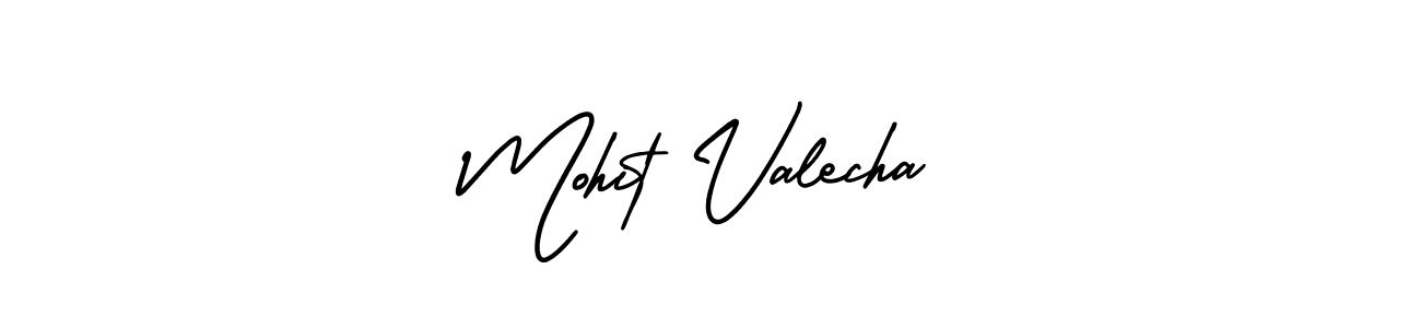 This is the best signature style for the Mohit Valecha name. Also you like these signature font (AmerikaSignatureDemo-Regular). Mix name signature. Mohit Valecha signature style 3 images and pictures png