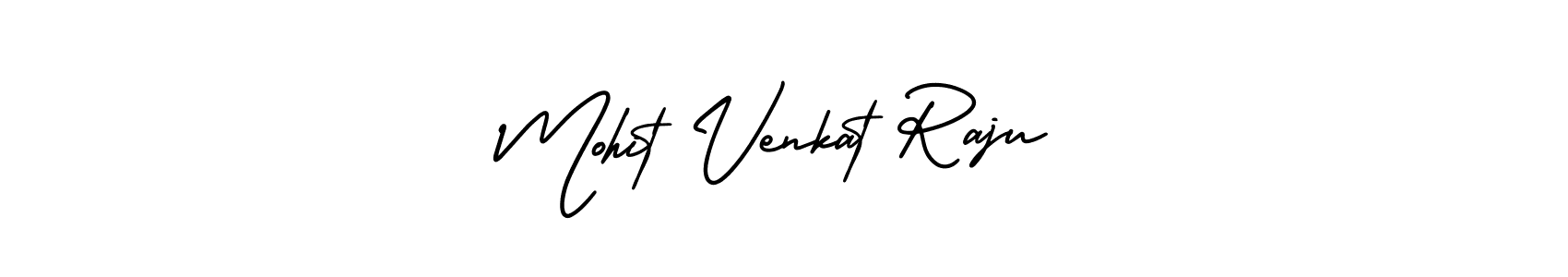 AmerikaSignatureDemo-Regular is a professional signature style that is perfect for those who want to add a touch of class to their signature. It is also a great choice for those who want to make their signature more unique. Get Mohit Venkat Raju name to fancy signature for free. Mohit Venkat Raju signature style 3 images and pictures png