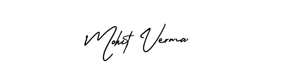 Design your own signature with our free online signature maker. With this signature software, you can create a handwritten (AmerikaSignatureDemo-Regular) signature for name Mohit Verma. Mohit Verma signature style 3 images and pictures png