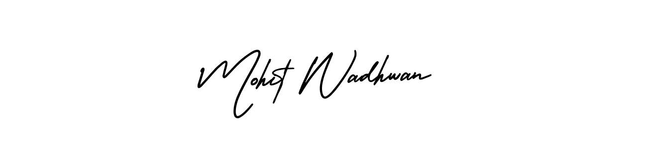 Make a beautiful signature design for name Mohit Wadhwan. Use this online signature maker to create a handwritten signature for free. Mohit Wadhwan signature style 3 images and pictures png