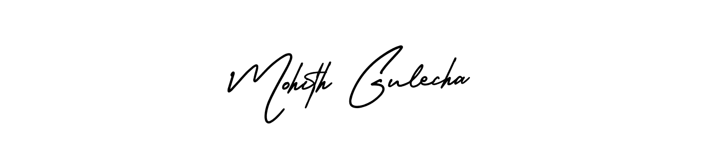 Design your own signature with our free online signature maker. With this signature software, you can create a handwritten (AmerikaSignatureDemo-Regular) signature for name Mohith Gulecha. Mohith Gulecha signature style 3 images and pictures png