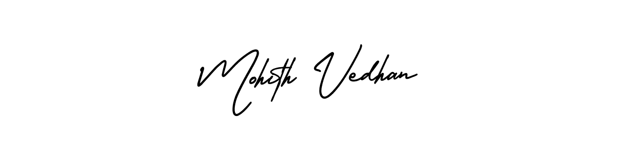 Use a signature maker to create a handwritten signature online. With this signature software, you can design (AmerikaSignatureDemo-Regular) your own signature for name Mohith Vedhan. Mohith Vedhan signature style 3 images and pictures png