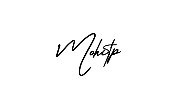 Similarly AmerikaSignatureDemo-Regular is the best handwritten signature design. Signature creator online .You can use it as an online autograph creator for name Mohitp. Mohitp signature style 3 images and pictures png