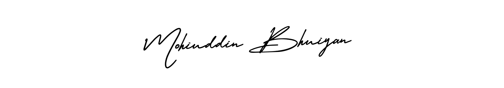 Use a signature maker to create a handwritten signature online. With this signature software, you can design (AmerikaSignatureDemo-Regular) your own signature for name Mohiuddin Bhuiyan. Mohiuddin Bhuiyan signature style 3 images and pictures png